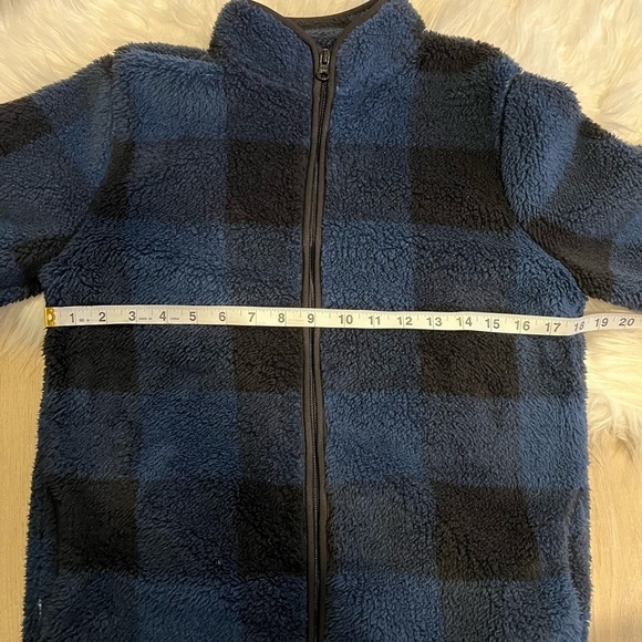 Joe Fresh Plaid Fuzzy Sherpa Jacket NWOT - Picture 8 of 10